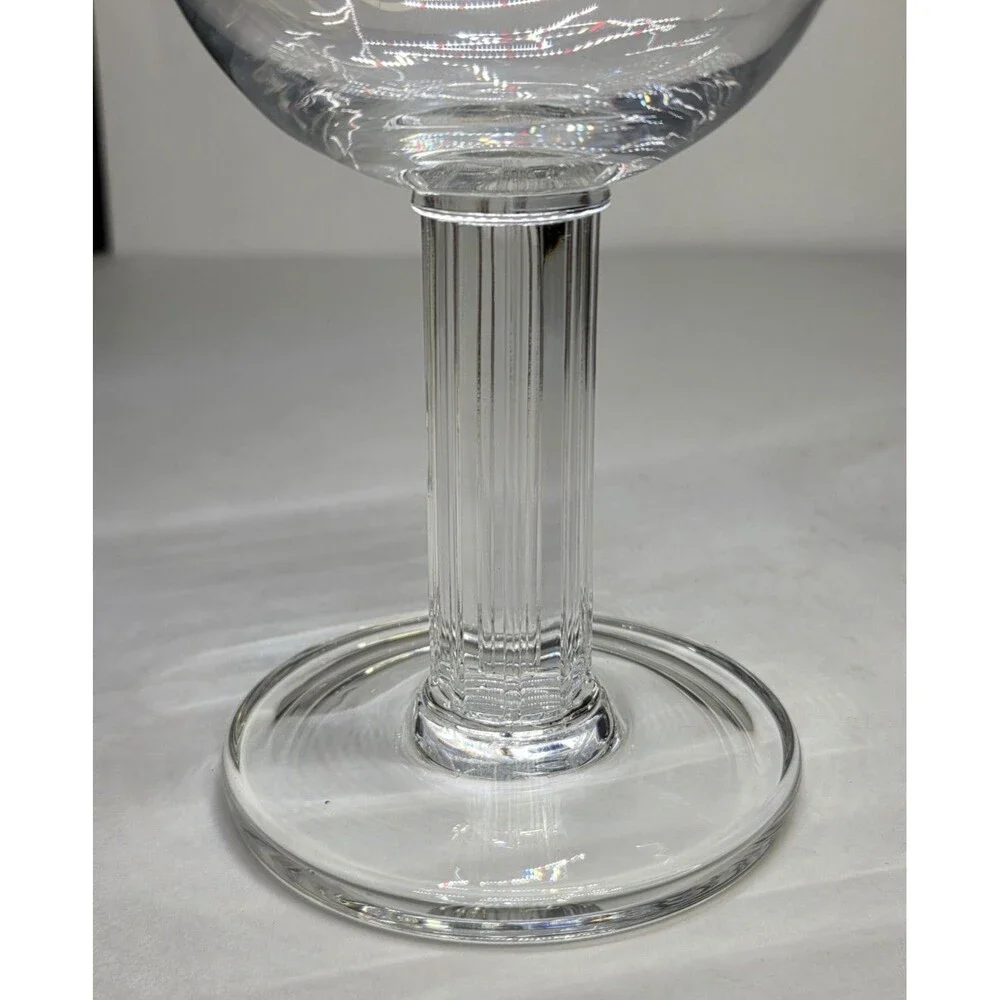Pair Of Dansk Crystal Greta Water Wine Glasses Goblets 6 7/8